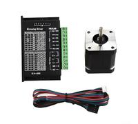 Bipolar Stepper Motor Kit with 4.0A Driver for Nema17, 40Ncm Torque 1.5A, Smooth Low Noise Motion Control for 3D Printer CNC Engraver