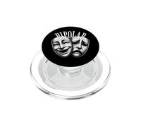 Bipolar Theatre Masks Comedy Tragedy Dramatic Art Design PopSockets PopGrip for MagSafe