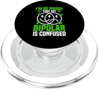 Bipolar Warrior Funny Bipolar disorder PopSockets PopGrip for MagSafe