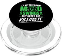 Bipolar Warrior Funny Bipolar disorder PopSockets PopGrip for MagSafe
