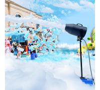 BIPOLARLIGHT Foam Machine for Party, Foam Party Machine with Water Tank, Foam Cannon for Garden, Pool, Indoor, Birthdays, Celebrations, and Backyard Events (Black)
