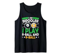 Bipooler 8 Ball and 9 Ball Billiard Bipolar Disorder Pun Tank Top
