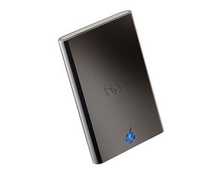 BIPRA 320GB 320 GB Portable 2.5 External Hard Drive Inc. One Touch Back Up Software - Black - FAT32