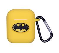 Bipra Airpod Case Compatible with Apple Airpods 1 & 2 Cute 3D Funny Cartoon Character Soft Silicon Cover Kawaii Fun Cool Keychain Design Skin Fashion Cases for Girls Kids Teens (Bat Yellow)
