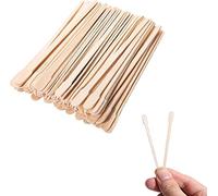 Bipra® Tongue Depressors Large Waxing Spatulas Wooden for Wax Hair Removal,Natural Wood,Non-sterile, Eyebrow Spatulas, Mini Spatulas (Rounded Eyebrow 200pcs)