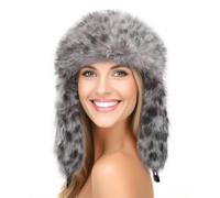 BIPY Women Winter Hat, Warm Windproof and Comfortable Women Trapper Hat with Adjustable Chin Strap,Brown,Russian hat Faux Fur FluffyThickened,Fluffy Lining,Brown,One Size Fits All