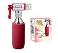 BIPZON CO2 Bike Tyre Inflator - Quick & Easy Cycling Tire Pump, Presta and Schrader Valve Compatible 12g, 16g, 20g & 25g Threaded Cartridges - For Road, MTB & Hybrid Bikes (Cartridges Not Included)