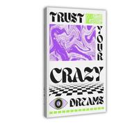 BIQHTGA Believe in Your Crazy Dreams Poster Canvas Poster Bedroom Decor Landscape Office Room Decor Gift 12x18inch(30x45cm)