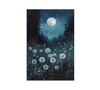 BIQHTGA Dandelion Pastoral Poster Canvas Poster Bedroom Decor Landscape Office Room Decor Gift 20x30inch(50x75cm)