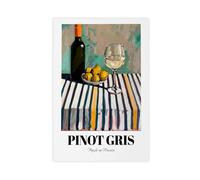 BIQHTGA French Pinot Gris Art Poster Canvas Poster Bedroom Decor Landscape Office Room Decor Gift 16x24inch(40x60cm)