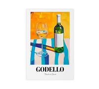 BIQHTGA Godello Wine Art Poster Canvas Poster Bedroom Decor Landscape Office Room Decor Gift 20x30inch(50x75cm)
