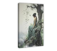 BIQHTGA Greek Goddess of Nature Poster Canvas Poster Wall Art Decor Print Picture Paintings for Living Room Bedroom Decoration 12x18inch(30x45cm)