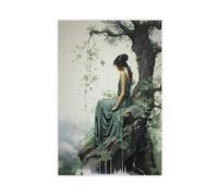 BIQHTGA Greek Goddess of Nature Poster Canvas Poster Wall Art Decor Print Picture Paintings for Living Room Bedroom Decoration 24x36inch(60x90cm)