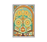 BIQHTGA Retro Pinball Machine Poster Canvas Poster Wall Art Decor Print Picture Paintings for Living Room Bedroom Decoration 08x12inch(20x30cm)
