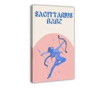 BIQHTGA Sagittarius Baby Poster Canvas Poster Wall Art Decor Print Picture Paintings for Living Room Bedroom Decoration 08x12inch(20x30cm)