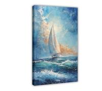 BIQHTGA Towards The Horizon Poster Canvas Poster Bedroom Decor Landscape Office Room Decor Gift 20x30inch(50x75cm)