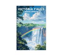 BIQHTGA Victoria Falls Art Poster Canvas Poster Bedroom Decor Landscape Office Room Decor Gift 08x12inch(20x30cm)