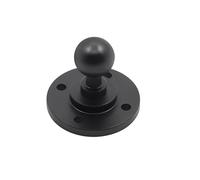 Biqing 1 inch Ball Mount Base with Aluminum Alloy Round Plate，Mount Ball Base Universal Electronic Device with AMPS Holes Round Plate Ball Mount for Automotive Use