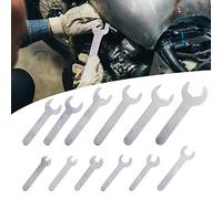Biqing 12PCS Single END Spanner Set,2mm Super-Thin Open End Wrench Set Flat Spanner Combination Metric 4-23mm Mini Wrench Set for Hard to Reach Places