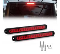 Biqing 15LED Red Stop Brake Light,Universal 12V 24V Trailer Brake Light Bar Third Brake Light Stop Tail Light Lamp Side Marker Indicator Light Rear Side Light Position Lamps (Model A 2X)