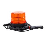 Biqing 1PC LED Strobe Flash Light Amber,12V/24V LED Warning Safety Flashing Beacon Lights with Cigarette Lighter Plug for Vehicle Forklift Truck Tractor School Bus(NO Magnetic)