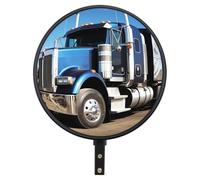 Biqing 1pcs convex mirror 25cm Wide-Angle Safety Mirror for Blind Spot Reduction corner mirror blindspot for trucks, vans, and trailers.