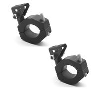 Biqing 2PCS Fog Light Mounting Brackets Universal Motorcycle Lights Bracket 360 Degree Horizontal Adjustment Bull Bar Installation Bracket