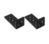 Biqing 2PCS L Shaped Bracket Motorcycle Fog Light Bracket Apply to Motorcycle Modification Black L Bracket