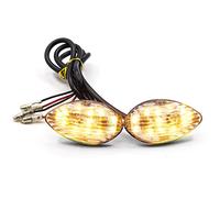 Biqing 2PCS Motorcycle Indicators LED Amber,12V Motorcycle Flush Mount LED Turn Signals Light Indicator Blinker