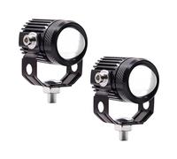 Biqing 2PCS Motorcycle LED Fog Lights,30W Driving Light Amber/White Projector Lights 1.3" Auxiliary Lights Spotlight for Motorcycle Quad Scooter Car Truck Boat Bike(4 Modes)