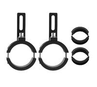 Biqing 2PCS Motorcycle Spotlights Mounting Brackets,Aluminium Front Fork Tube Clamp Mounting Bracket Extension Holder Fit 1.4-2 Inch Roll Bar(36mm-54mm)