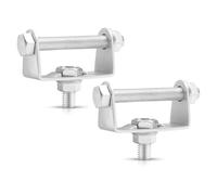 Biqing 2pcs Spot light mounting bracket 42MM mounting brackets for Off-road Motorcycle Motorbike Bike Scooter Silver