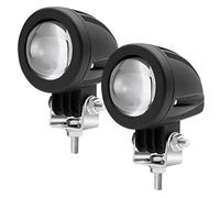 Biqing [Dual Color 5 Modes] 2Pcs Motorcycle LED Fog Lights,20W Motorcycle Spotlight 12v/24v Amber and White Driving Lights Motorbike Auxiliary Lights Waterproof IP67