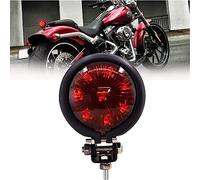 Biqing LED Motorcycle Tail Lights,12V Motorcycle Brake Light 8LED Brake Stop Rear Lamp Red compatible with Cafe Racer Bobber Chopper Bonneville