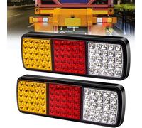 Biqing LED Trailer Lights Rear 12v 24V, 75LED Trailer Lights Turn Signal Brake Reverse Taillight for Truck Boat Snowmobile Trailer Pickup RV Camper UTV UTE Van