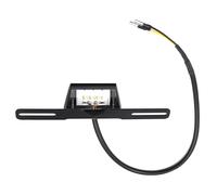 Biqing Motorcycle License Plate Bracket Aluminum License Plate Light Bracket License Plate Mount Universal for Motorcycle Black 1PCS