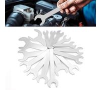 Biqing Single END Spanner Set,2mm Super-Thin Open End Wrench Set Flat Spanner Combination Metric 4-23mm Mini Wrench Set for Hard to Reach Places 16PCS