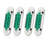 Biqing Trailer Marker Lights, 16LED Side Marker Lights 12V/24V Universal Indicator of Position for Trailer Truck Camper van RV Pickup Boat Bus Lorry Caravan (4, Green)