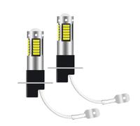 Biqiure 2PCS H3 LED Bulb Xenon White 6000K,DC12-24V H3 Fog Light Bulb 30SMD for Fog Light Daytime Running Light Automotive Driving Lamp