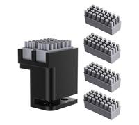 BIQU Panda Nozzle Brush + 4PCS Spare Silicone Brush Nozzle Cleaning Tool Kit, For Bambu-Lab P1S/P1P/X1C/X1E 3D Printers, Dual Brush Heads Silicone Nozzle Wiper, Plug in Play