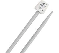 BiR Kraft 2 x 35cm Long Plastic Knitting Needles Single Pointed Sweater Needles | 4.5mm 35cm Long
