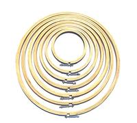 BiR Kraft Wooden Cross Stitch | Embroidery Hoop Ring Frame | Sizes Available from 4" to 18" | Select Your Size (18" - 45 cm)