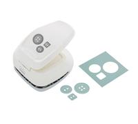 Bira 1.5 inch Silhouette Craft Lever Punch for Scrapbooking Cards Paper Arts (Buttons)