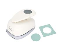 Bira 2.5 inch Scalloped Circle Lever Action Craft Punch for Paper Crafting Scrapbooking Cards Arts