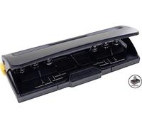 Bira 6 Hole Punch, six Hole Binder, Black, Adjustable, 8 Sheet Capacity, Mini/Pocket A3/ A4 / A5 / A6 / Agenda/Personal/Deskfax, Performance Guaranteed