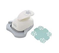 Bira Craft 1.5 inch Doily Shape Paper Craft Lever Corner Punch for Scrapbooking(Rose 2, Corner Punch)