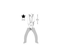 Bira Craft Extra Length 2 inch Reach Hand Punch Craft Punch, Christmas Punch, for Paper Crafting Scrapbooking (1/4" Star)
