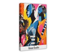 BIRART Romare Bearden Collage Canvas Poster Bedroom Decor Landscape Office Room Decor Gift 24" L X 36" W