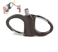 BIRBANN Metal Keychain Lighter 2025 - Permanent Match, Mini Waterproof Key Chain, Kerosene Fillable Lighter - Survival Kit Gifts for Men Women Outdoor Camping Hiking (Black)