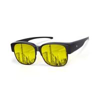 Bircenpro Night Vision Glasses for Driving - Fit Over Glasses Anti Glare Wear Over Glasses for Men Women